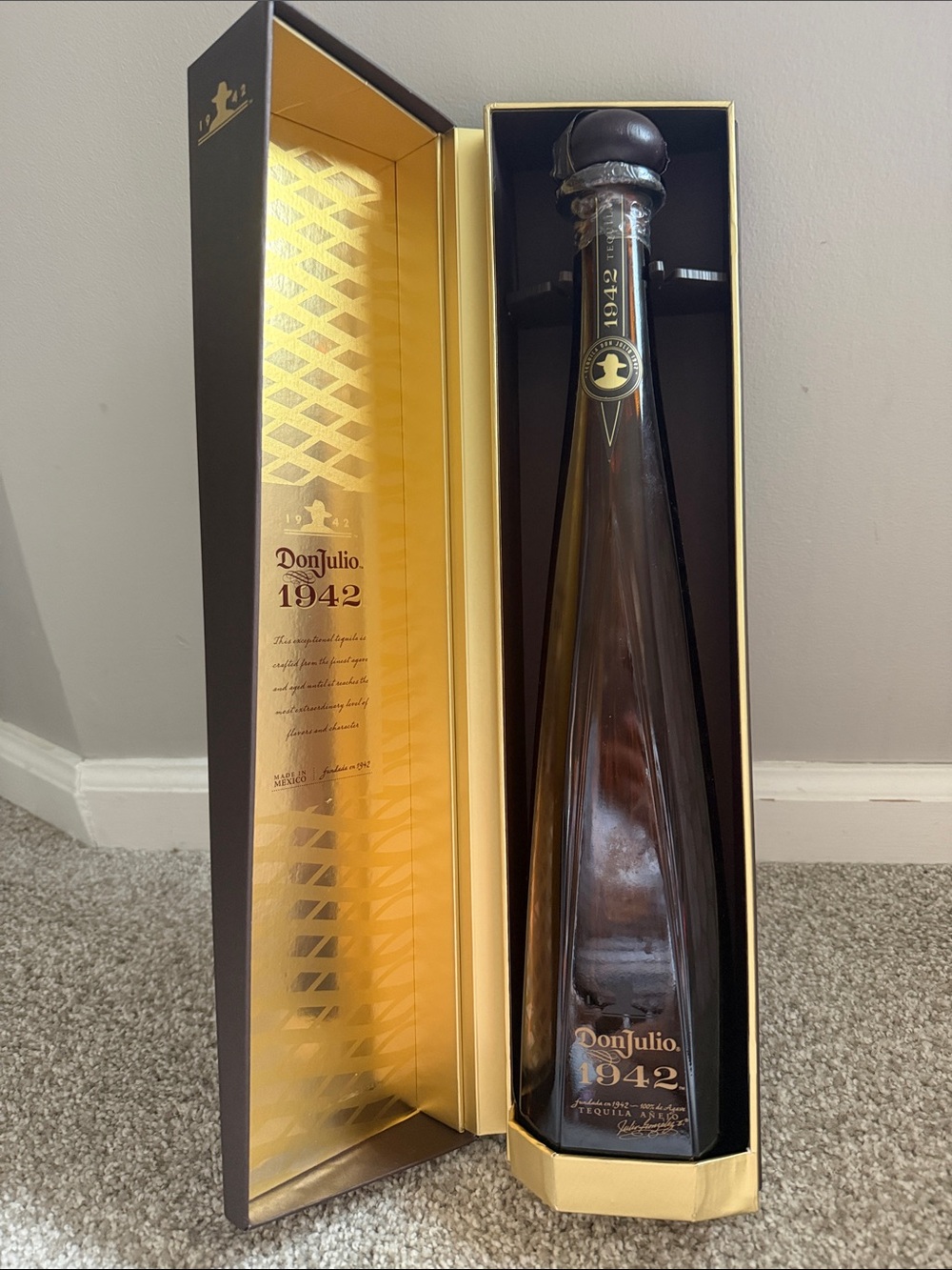 Don Julio 1942 Tequila Empty Bottle